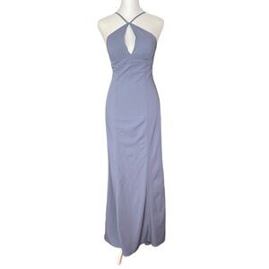 Amsale Periwinkle Maxi Dress